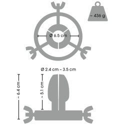 Fetish Collection Spéculum Anal Plug Spread 5 cm - Largeur interne 3.5 à 5cm